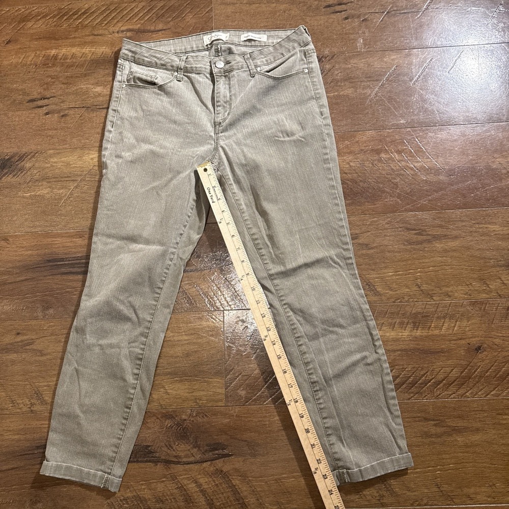 Jessica Simpson Forever Skinny Crop Women 29‎ Gray Wash Stretch Denim Pants - Picture 5 of 11